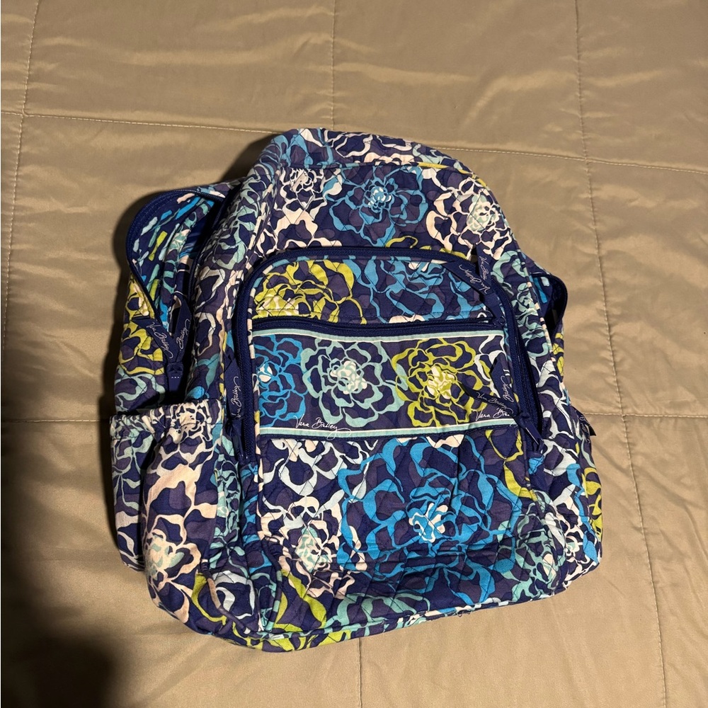 Vera Bradley Blue and Green Backpack
